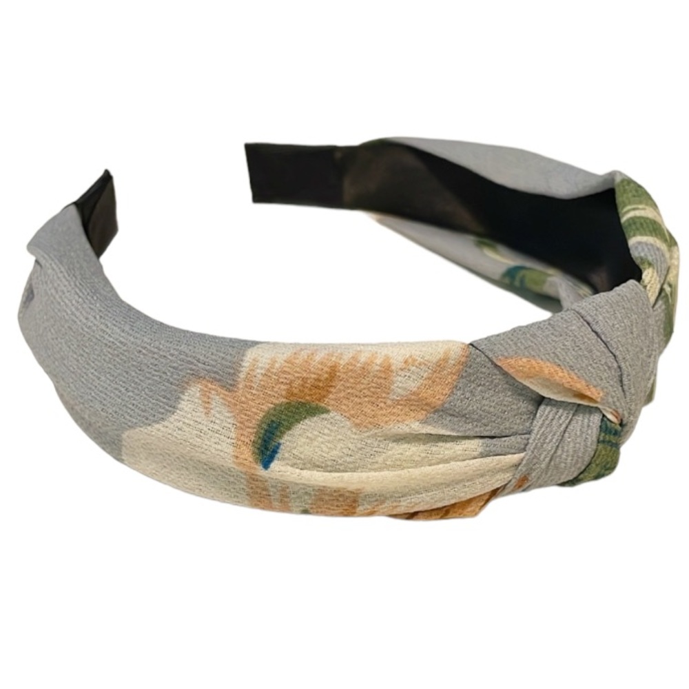 NEW floral fabric knit turban style headband